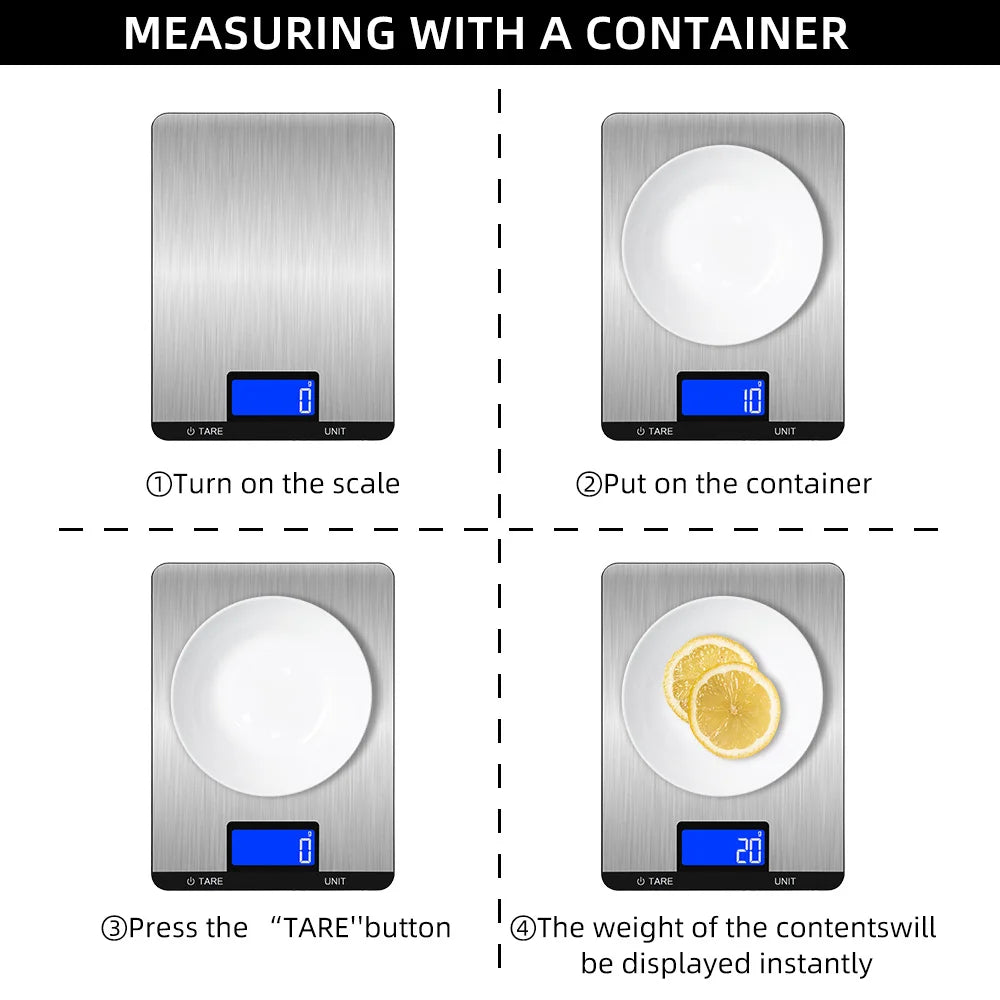 Digital Kitchen Scale-SA2408-195 Spice and sugar Jar Apricot