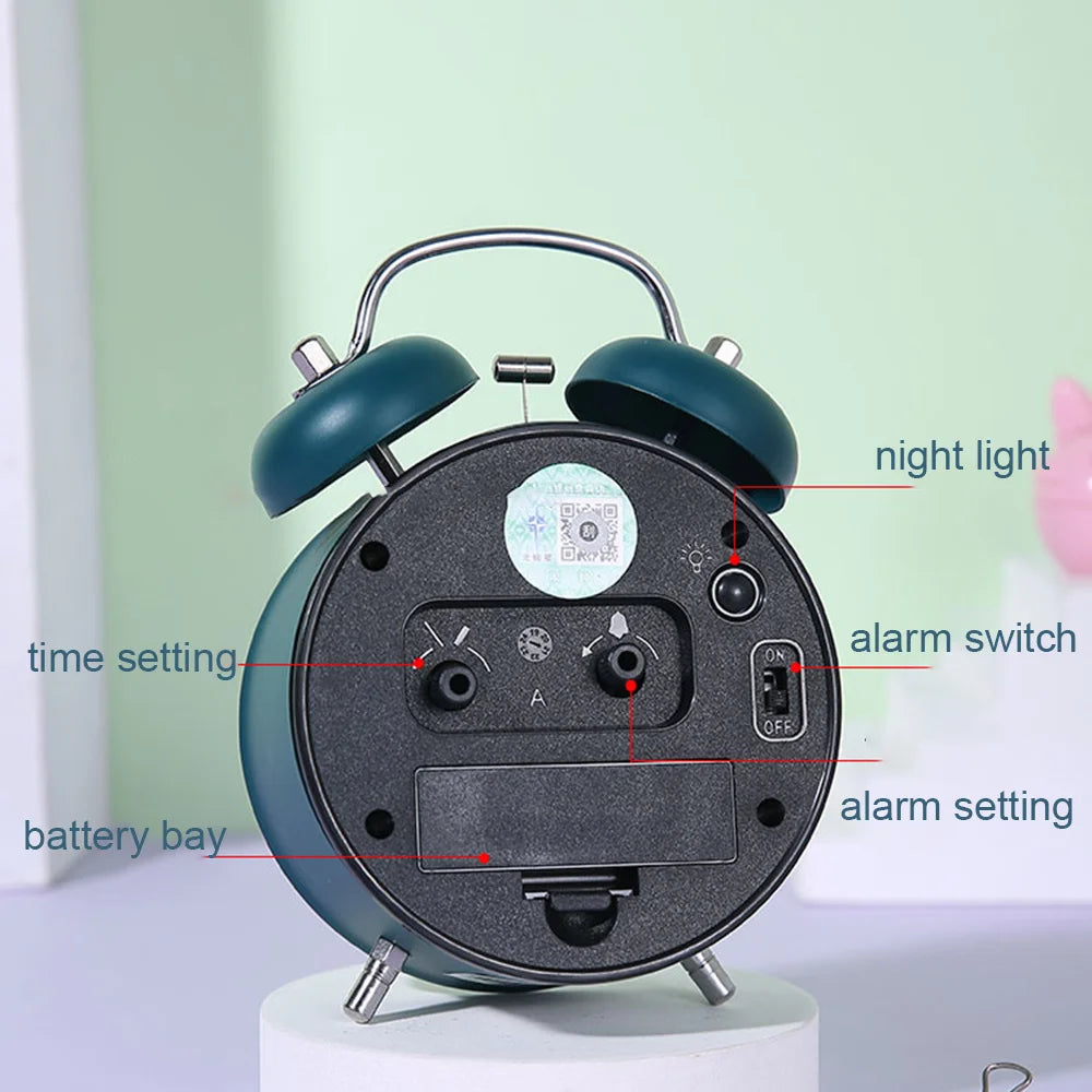 Side Table Alarm Clock-SA2405-230 Clock Apricot   