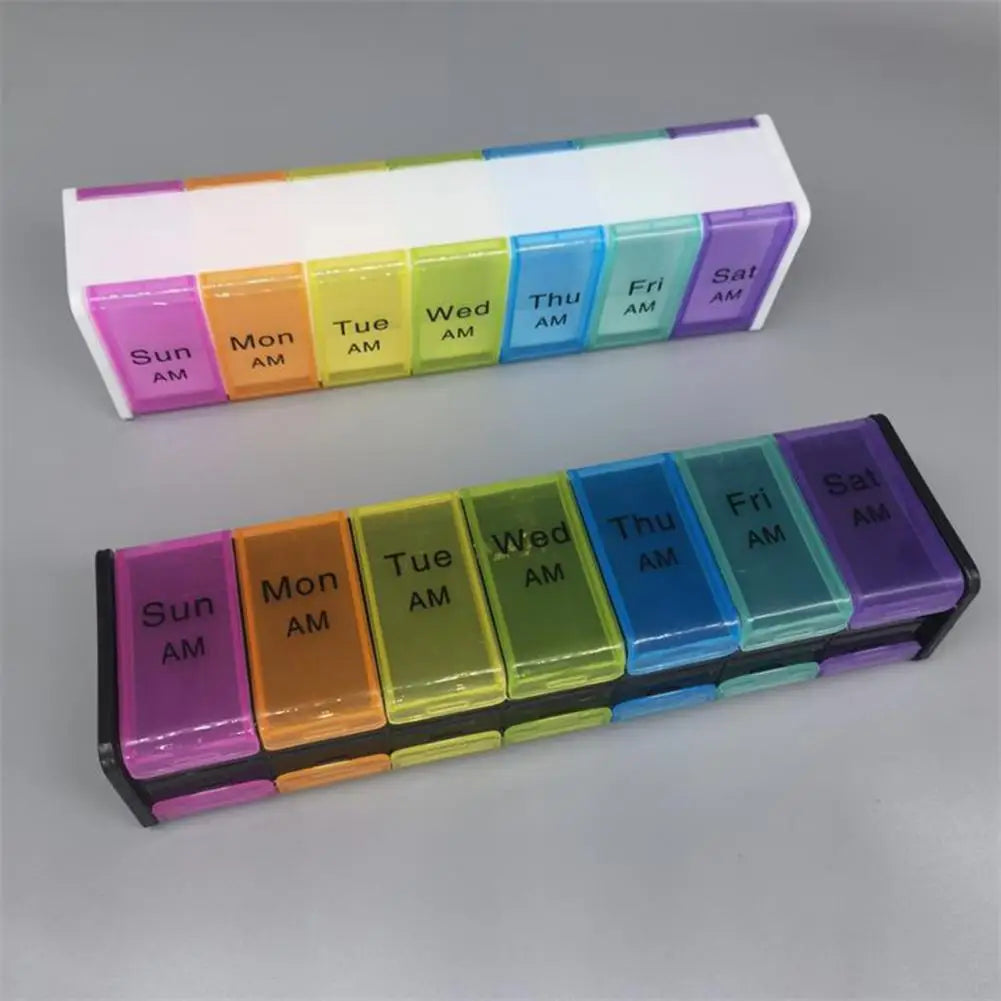 14 Grids Pill Container Pill Box Holder-SA2408-200 Apricot