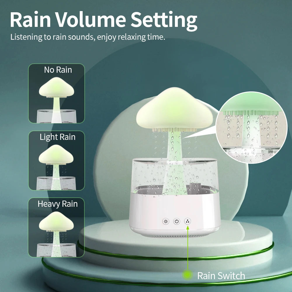 Cloud Rain Humidifier With 7 Colors Light-SA2411-62 Apricot