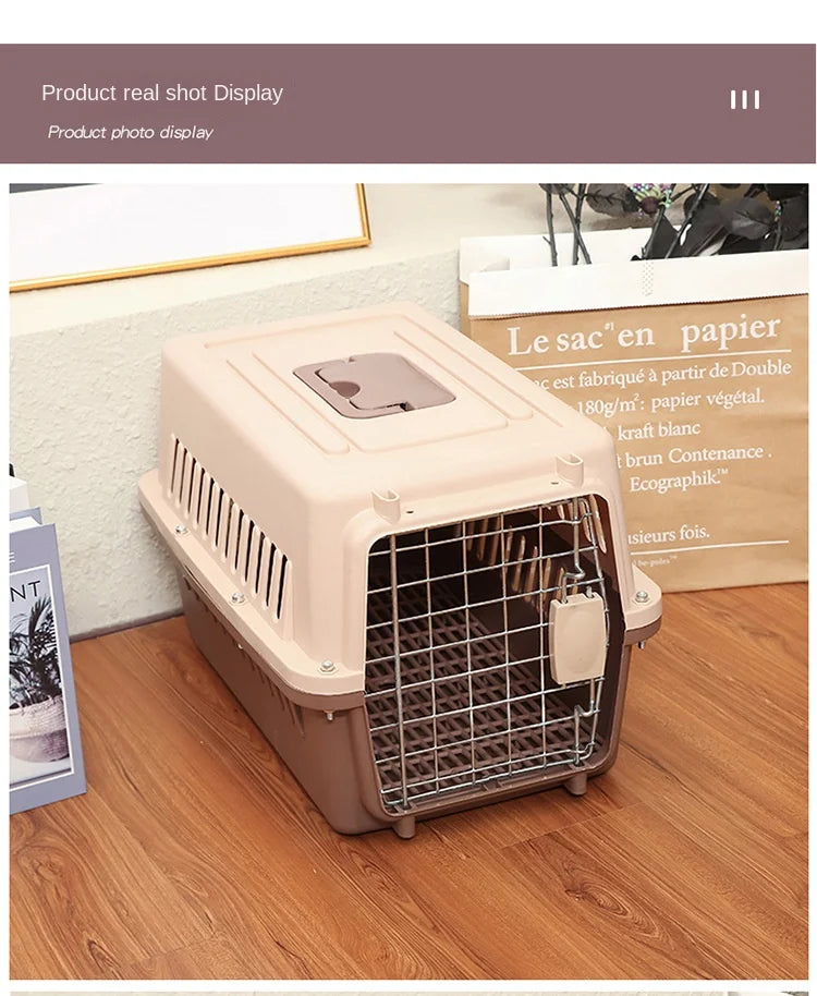 Portable Pet Carrier-SA2408-316 Mirror Apricot