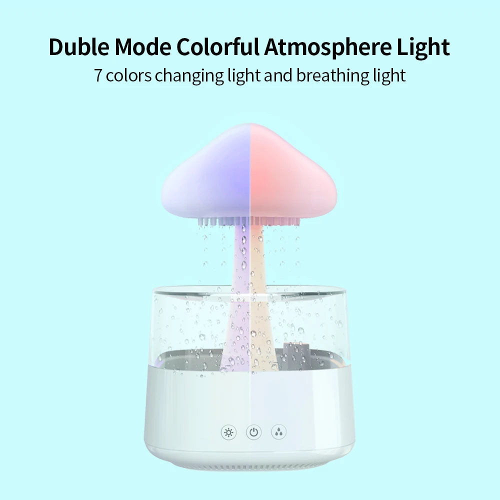 Cloud Rain Humidifier With 7 Colors Light-SA2411-62 Apricot