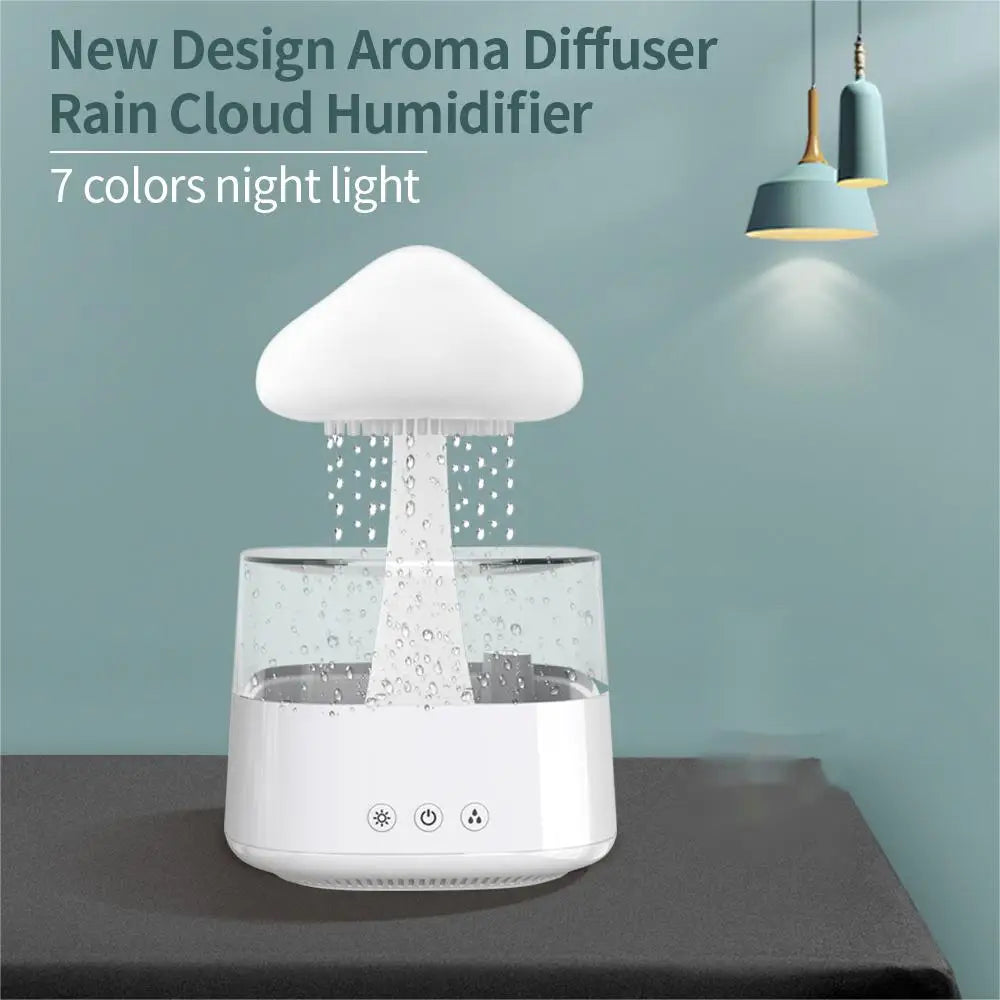 Cloud Rain Humidifier With 7 Colors Light-SA2411-62 Apricot