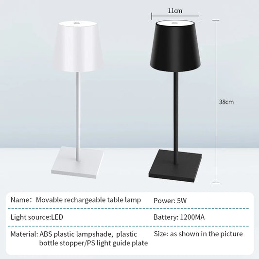 LED Bottle Light USB Rechargeable Touch Control Table Lamp-SA2411-67 Lamps Apricot