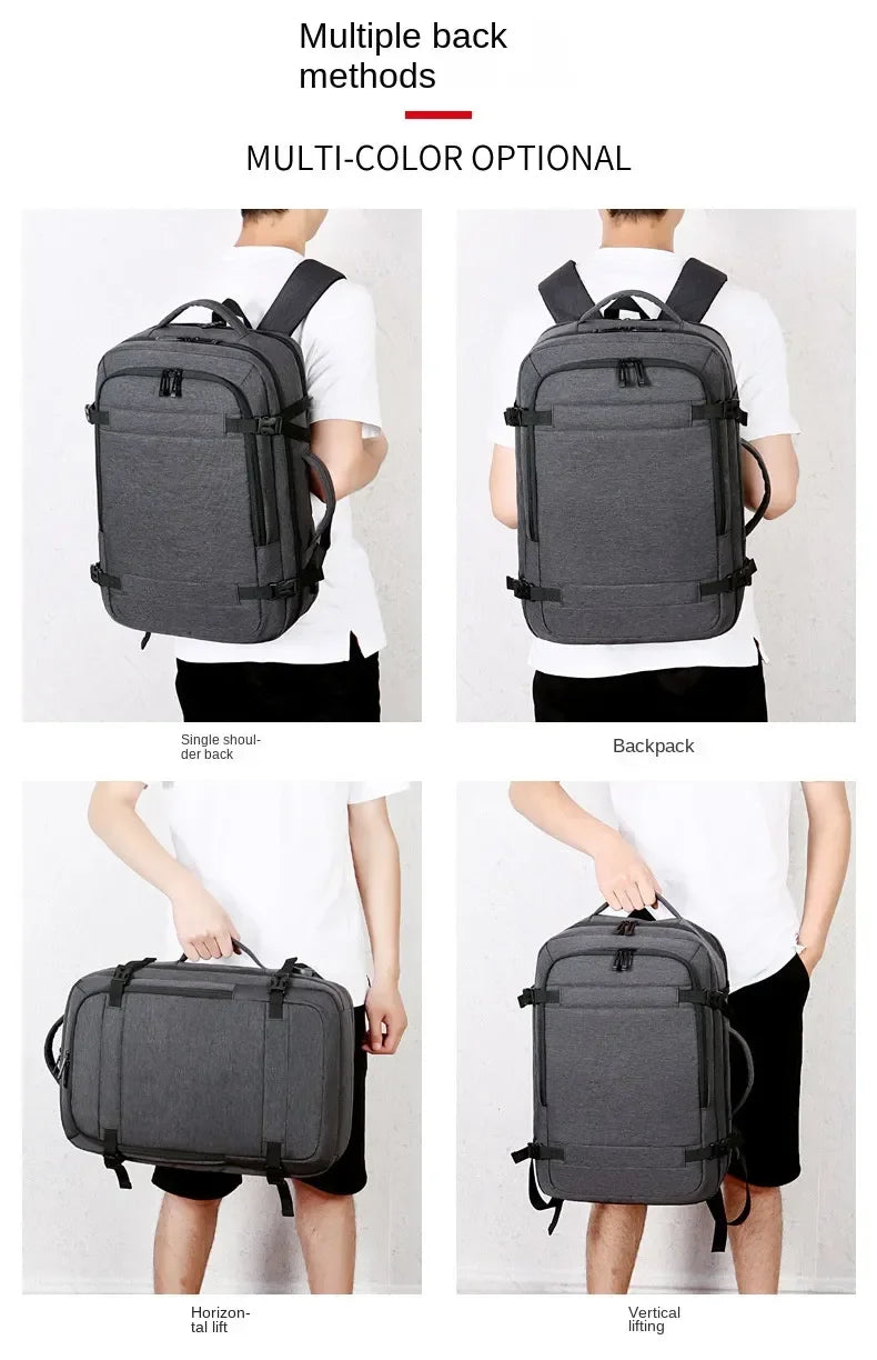 Large Capacity Multifunctional Extensible Rechargeable Hand-held Backpack-SA2408-271 Blankets Apricot