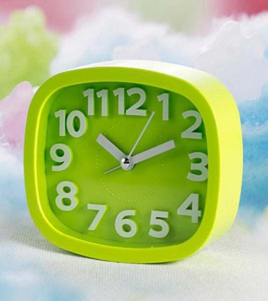 Side Table Alarm Clock-Green(5545)(SA2405-57) Clock Apricot   