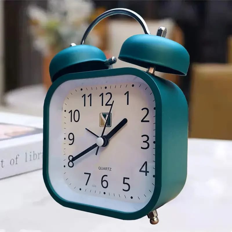 Side Table Alarm Clock-(SA2405-231) Clock Apricot   