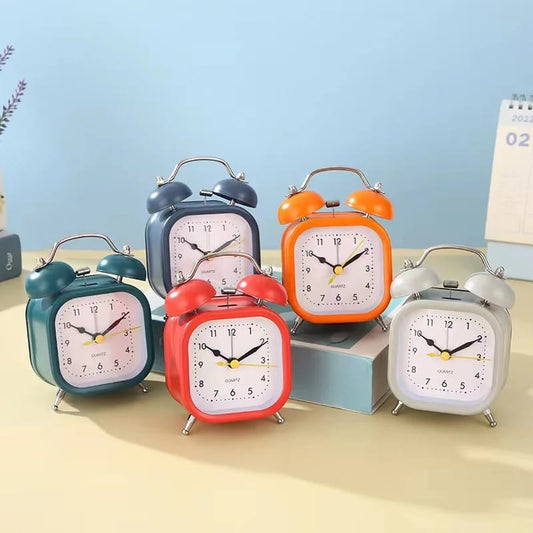 Side Table Alarm Clock-(SA2405-231) Clock Apricot   