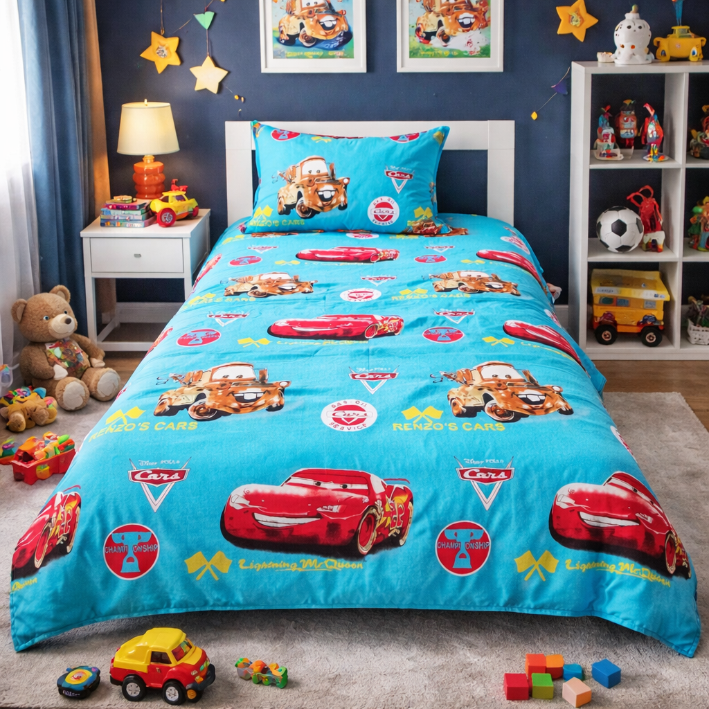 2Pcs Single Bed Sheet-NP04 single bed sheet Apricot