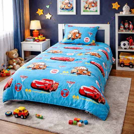 2Pcs Single Bed Sheet-NP04 single bed sheet Apricot