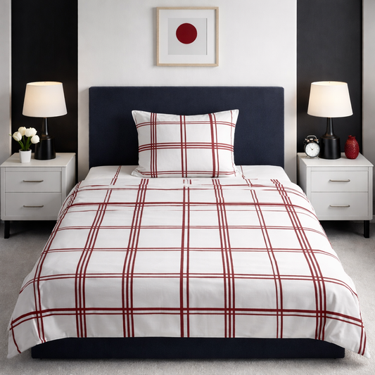 2Pcs Single Bed Sheet-SB181 single bed sheet Apricot