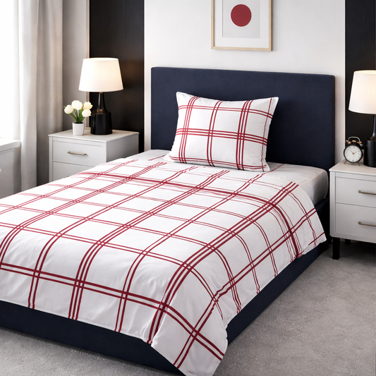 2Pcs Single Bed Sheet-SB181 single bed sheet Apricot