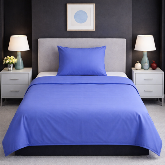 2Pcs Single Bed Sheet-SB077 single bed sheet Apricot