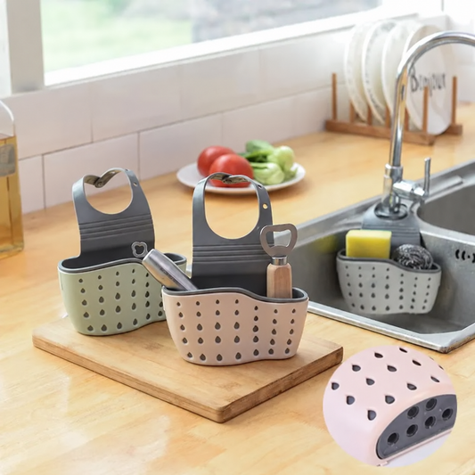 Sink Drain Sponge Holder Thick Silicone- SA2606-02 Faucet Apricot