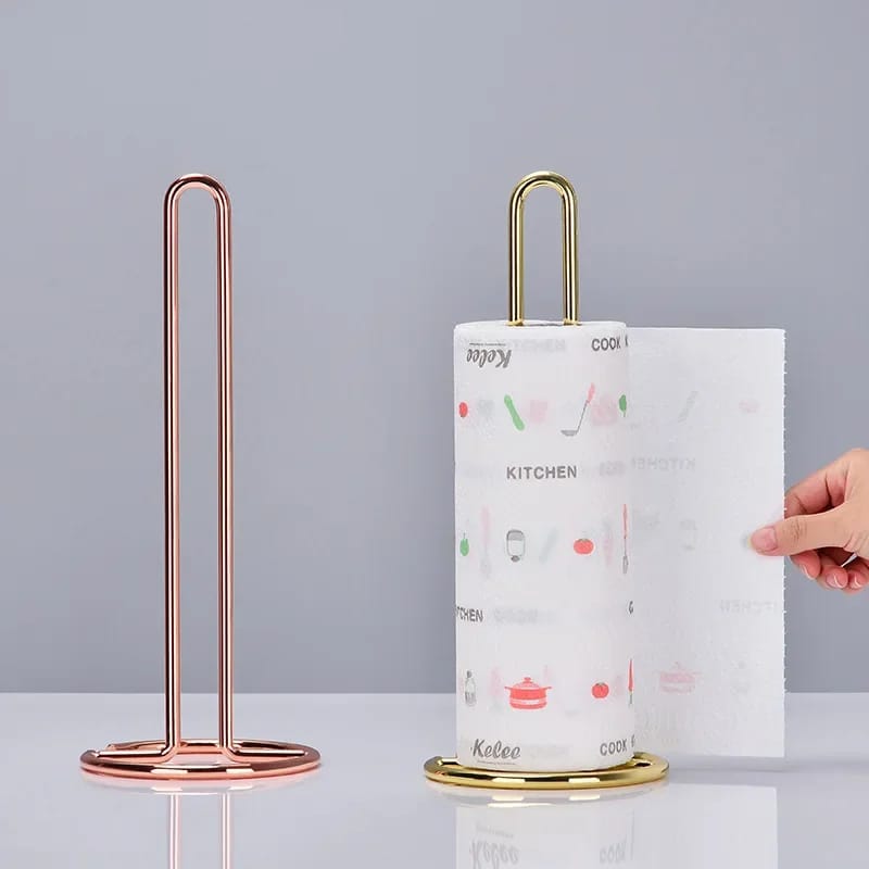 Stainless Steel Tissue Roll Holder-Gold Tissue Box Apricot   