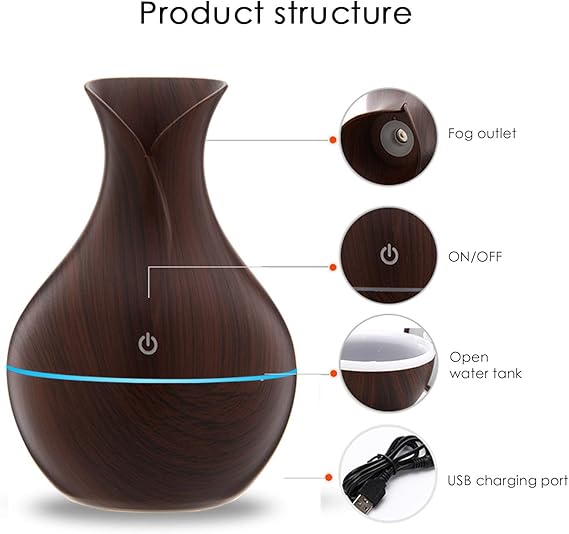 Ultrasonic Air Humidifier(SA2405-40)-(14329)Brown  Apricot   