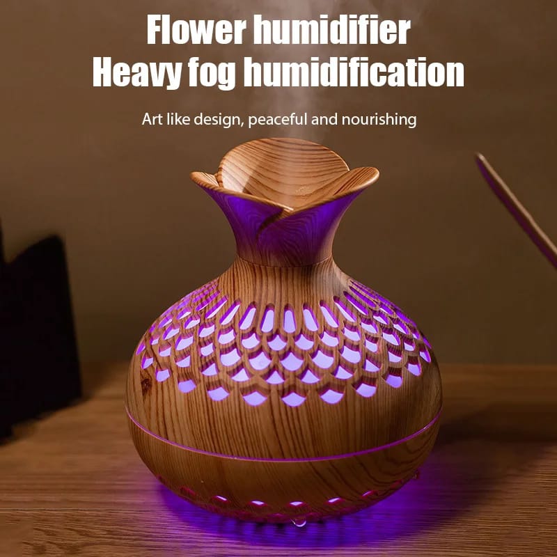 Ultrasonic Aromatherapy Air Humidifier-5664Beige(SA2405-198)  Apricot   