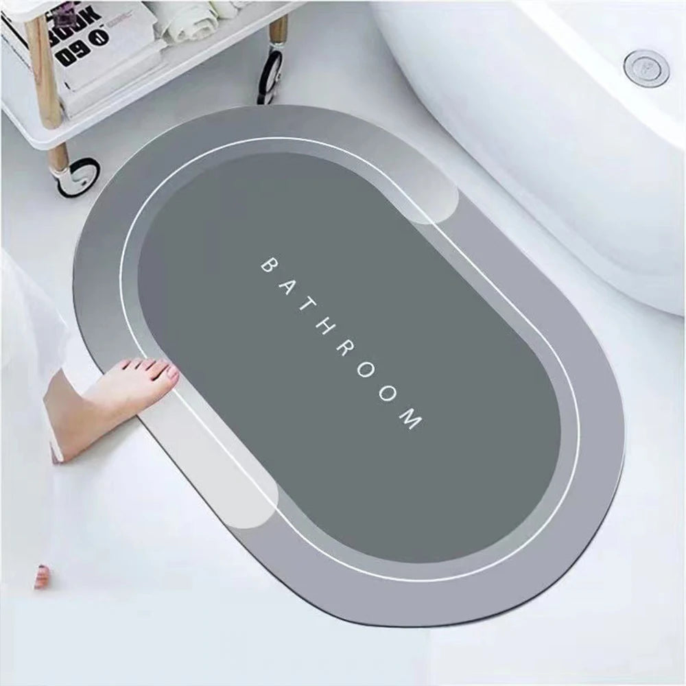 Water Absorbent Anti slip Bath mat-Grey Bath Mats Apricot   