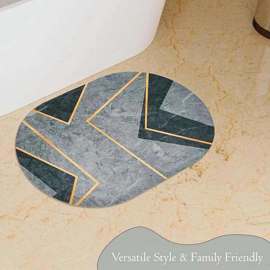 Water Absorbent Anti slip Bath mat-(SA2553-15)-Grey Galaxy Bath Mats Apricot