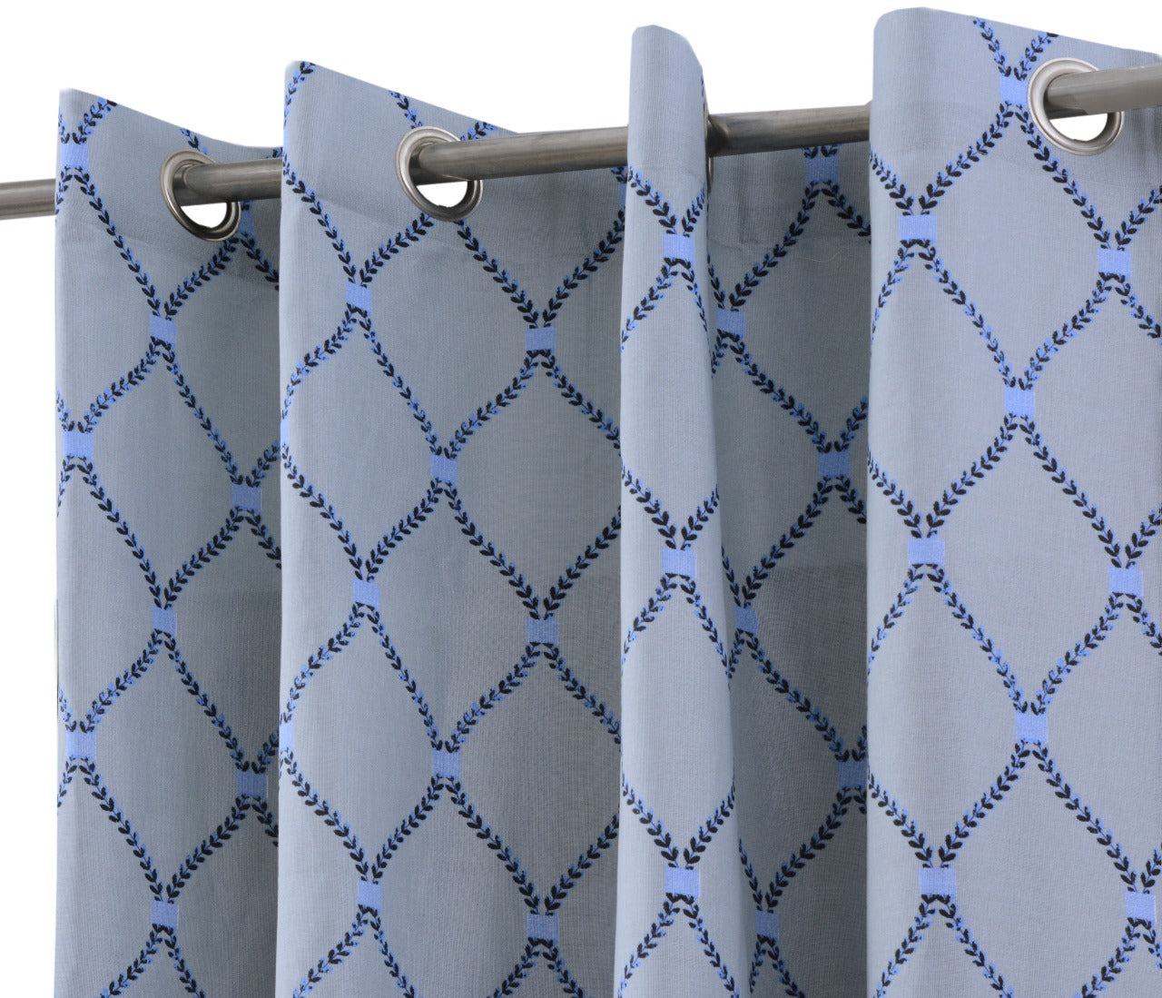 2 PCs Duck Curtains Panel- Grey Motives Curtains Apricot