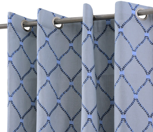 2 PCs Duck Curtains Panel- Grey Motives Curtains Apricot