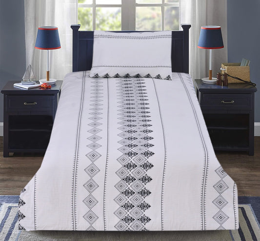 2Pcs Single Bed Sheet- Sb158