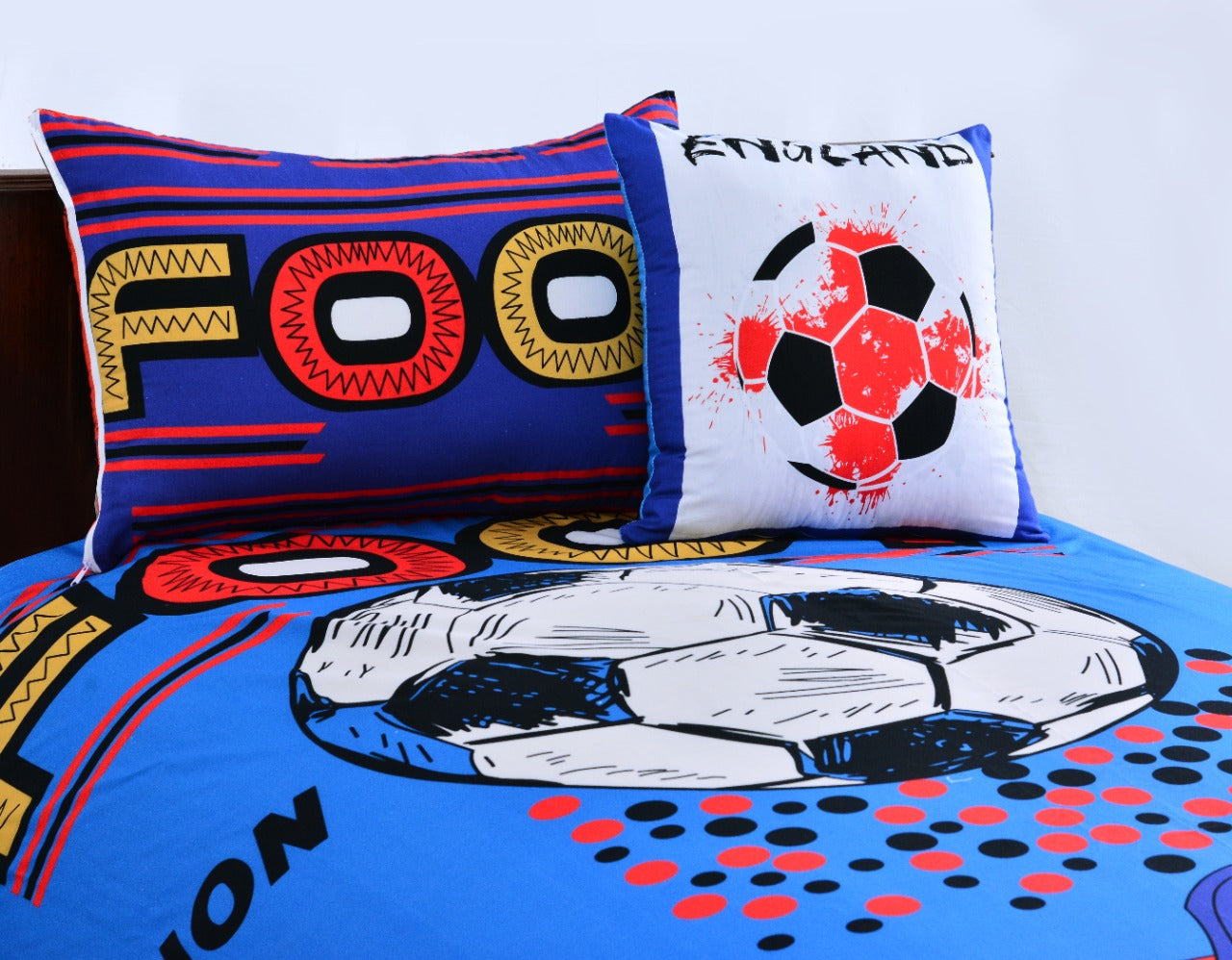 2Pcs Digital Printed Single Bed Sheet- Fun Time single bed sheet Apricot