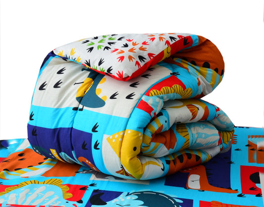 1 PC Single Comforter-Animals Era Comforters Apricot