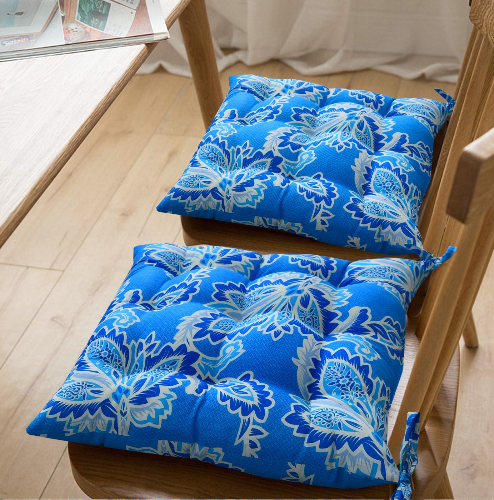 Digital Printed Chair Seaters- CS006 cushions Apricot
