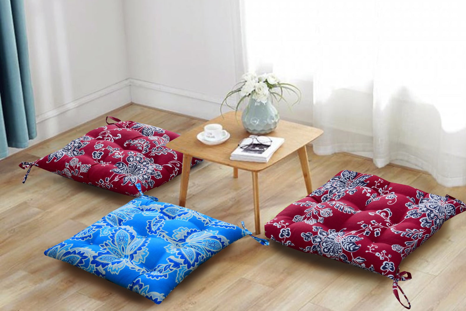 Digital Printed Chair Seaters- CS004 cushions Apricot