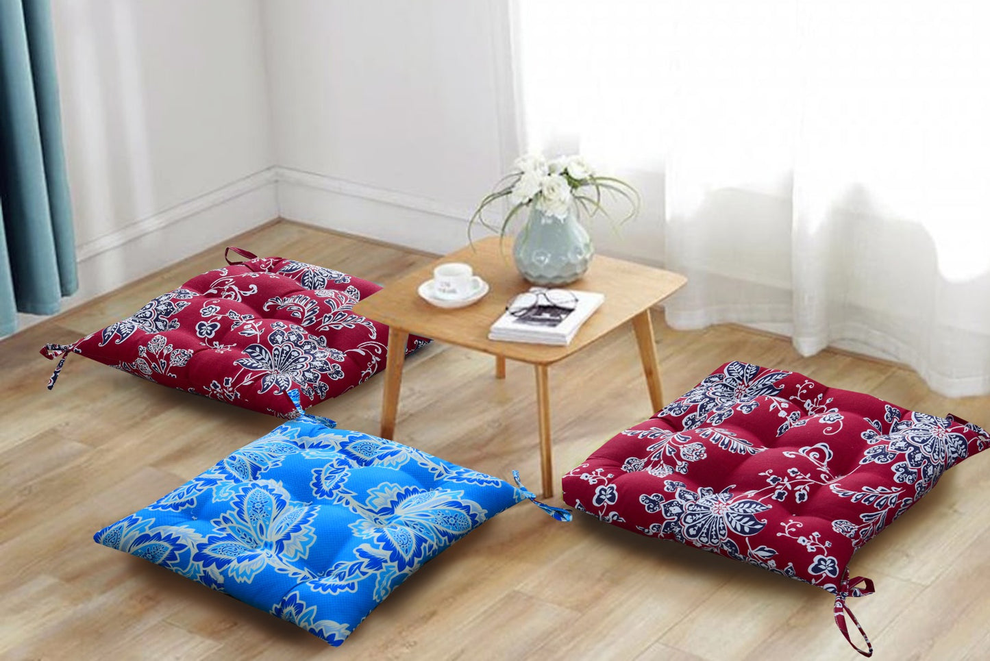 Digital Printed Chair Seaters- CS006 cushions Apricot
