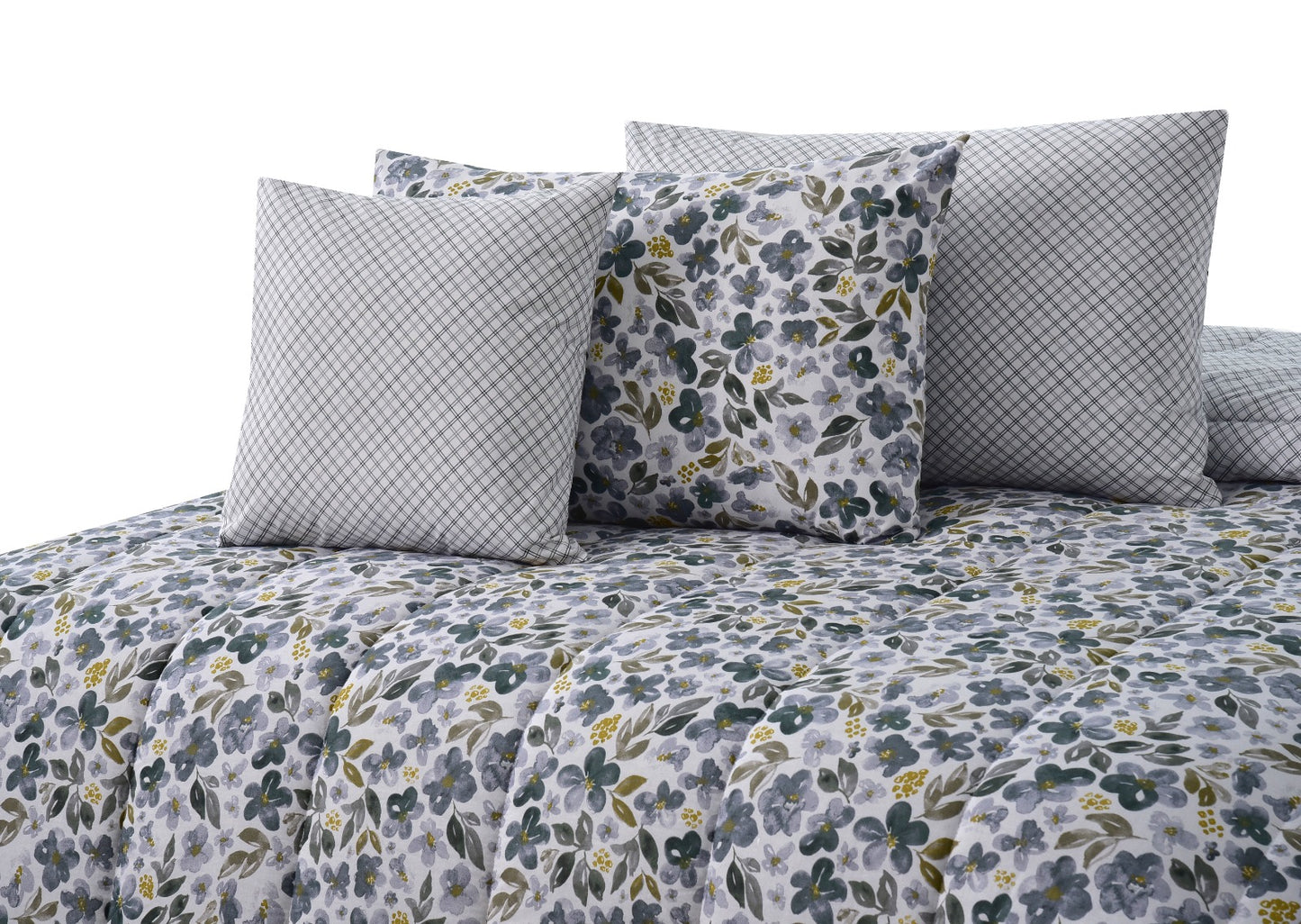 8 PCs Winter Comforter Set-Patrol Flower