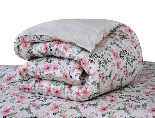 1 PC Double Winter Comforter-Jasmin Comforters Apricot