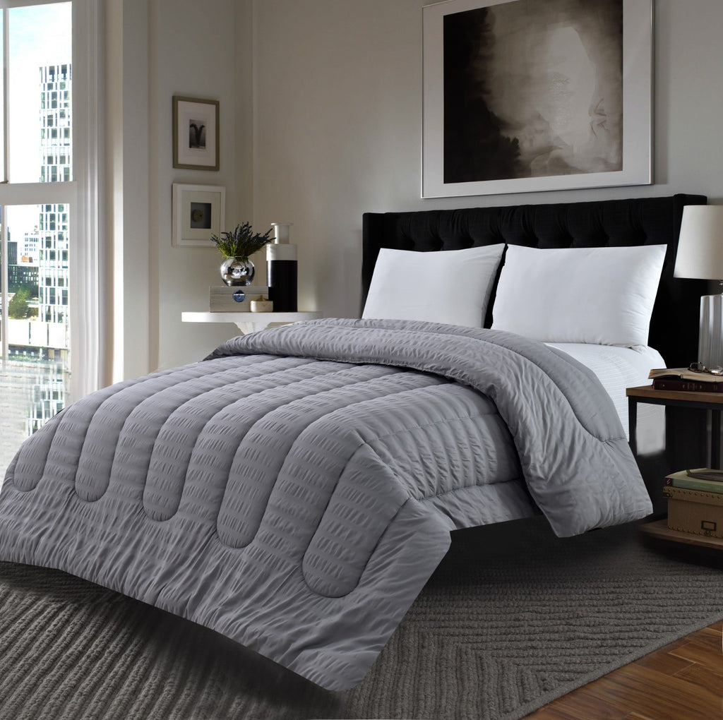 1 PC Double Winter Comforter-Grey Sequence