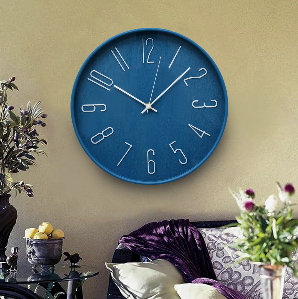 30 Cm Wall Clock SA23-27-Blue