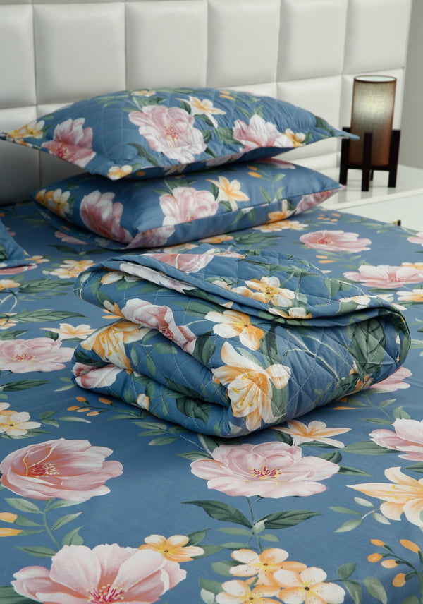 6 PCs Printed Bed Spread Set-Magnolia