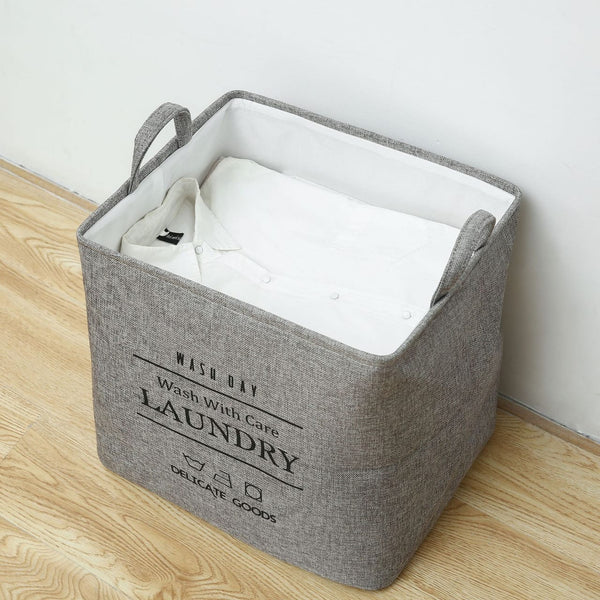 Rectangular Eva Collapsible Laundry Basket-Grey