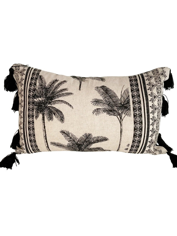 2 PCs Digital Printed Cotton Cushions-Palm Tree