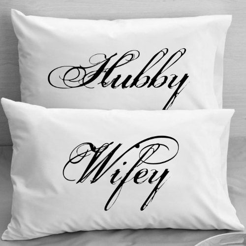 2 PCs Digital Printed Cotton Cushions-Hubby & Wifey