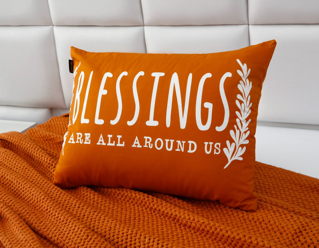 1 PCs Digital Printed Cotton Bed Pillow-Blessings