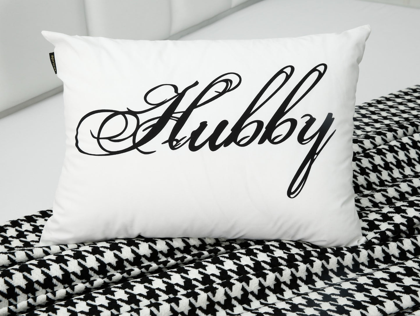 2 PCs Digital Printed Cotton Cushions-Hubby & Wifey