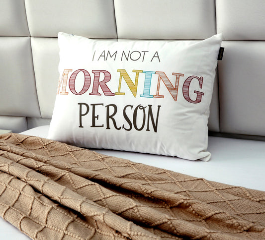 1 PCs Digital Printed Cotton Bed Pillow-Morning Person