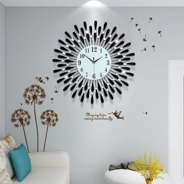 60CM Metal Art Ornament Wall Clock