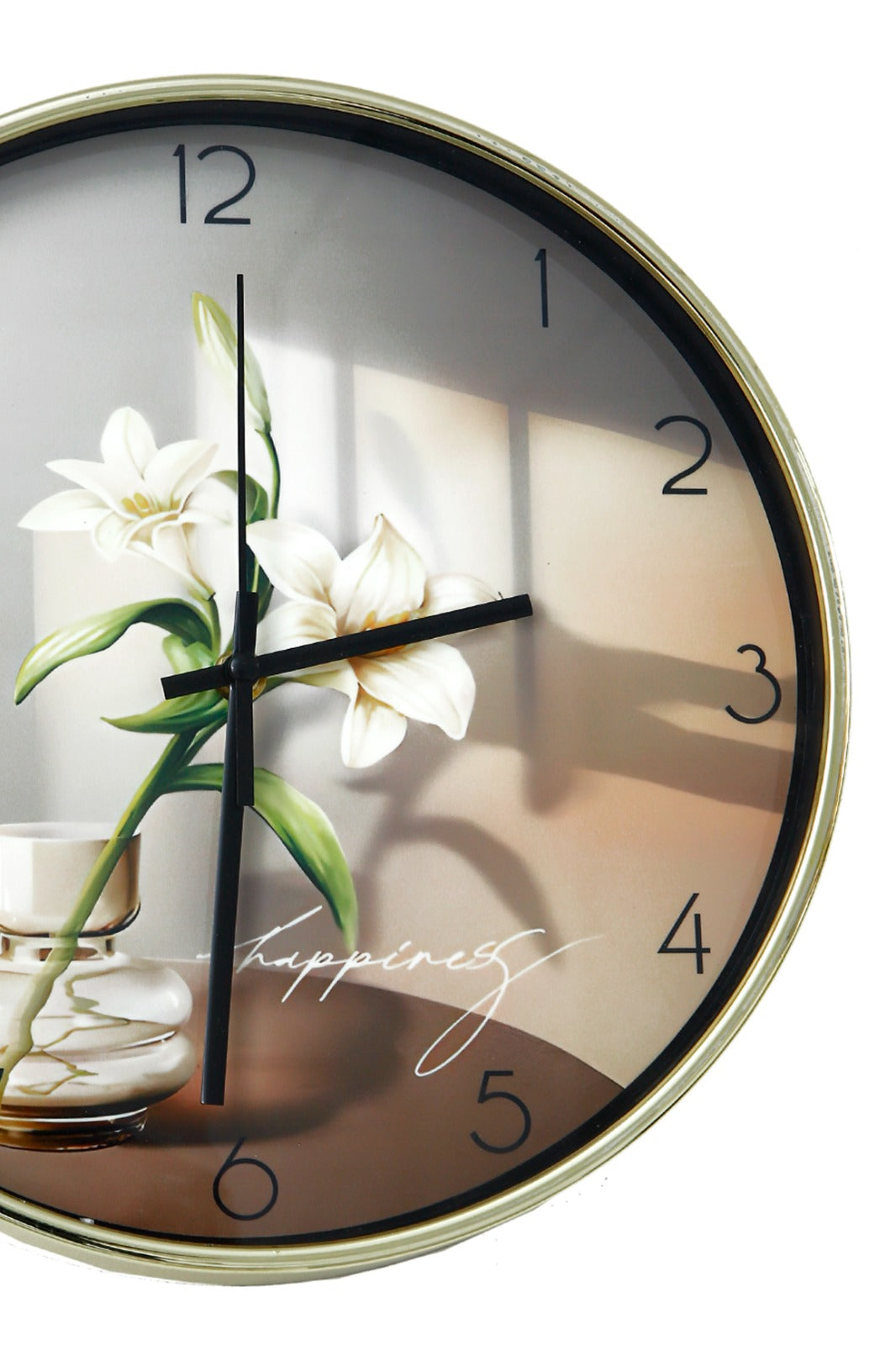 30 Cm Wall Clock-5355Jasmin Clock Apricot   