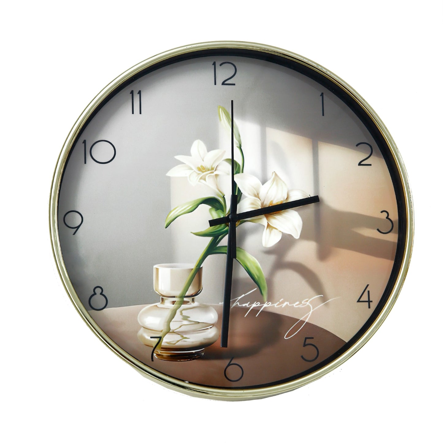 30 Cm Wall Clock-5355Jasmin Clock Apricot   