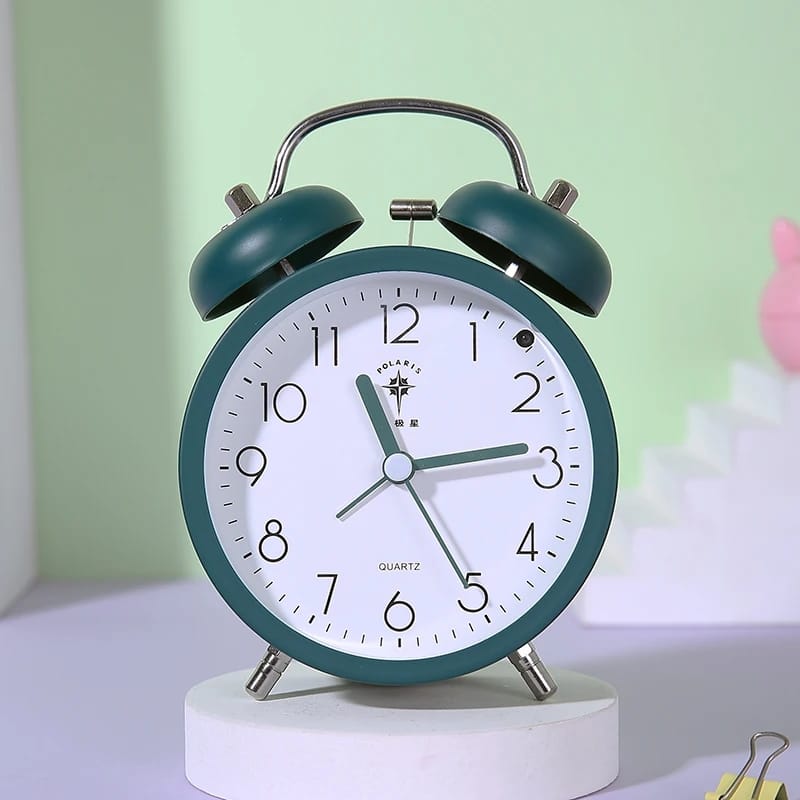 Side Table Alarm Clock-SA2405-230 Clock Apricot   