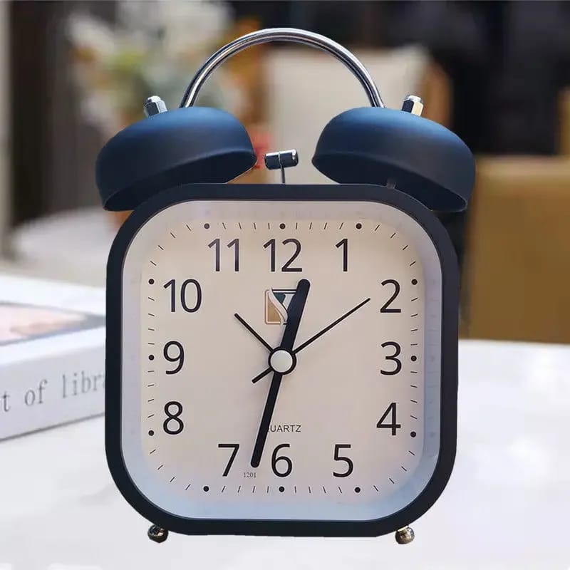 Side Table Alarm Clock-(SA2405-231) Clock Apricot   