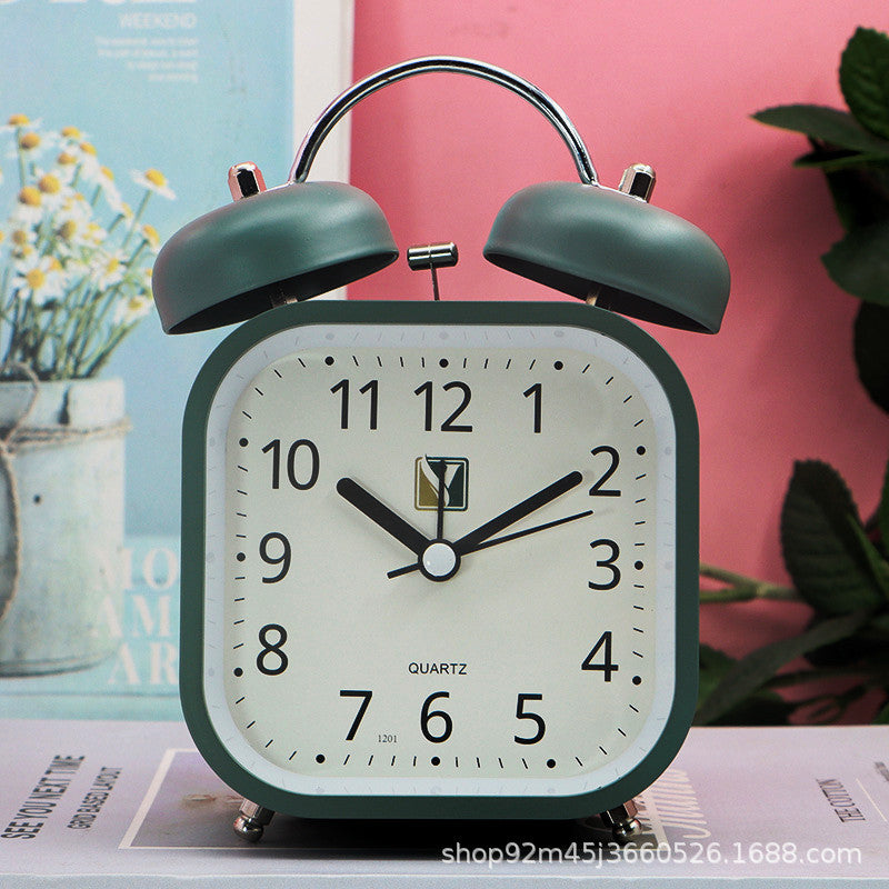 Side Table Alarm Clock-(SA2405-231) Clock Apricot   