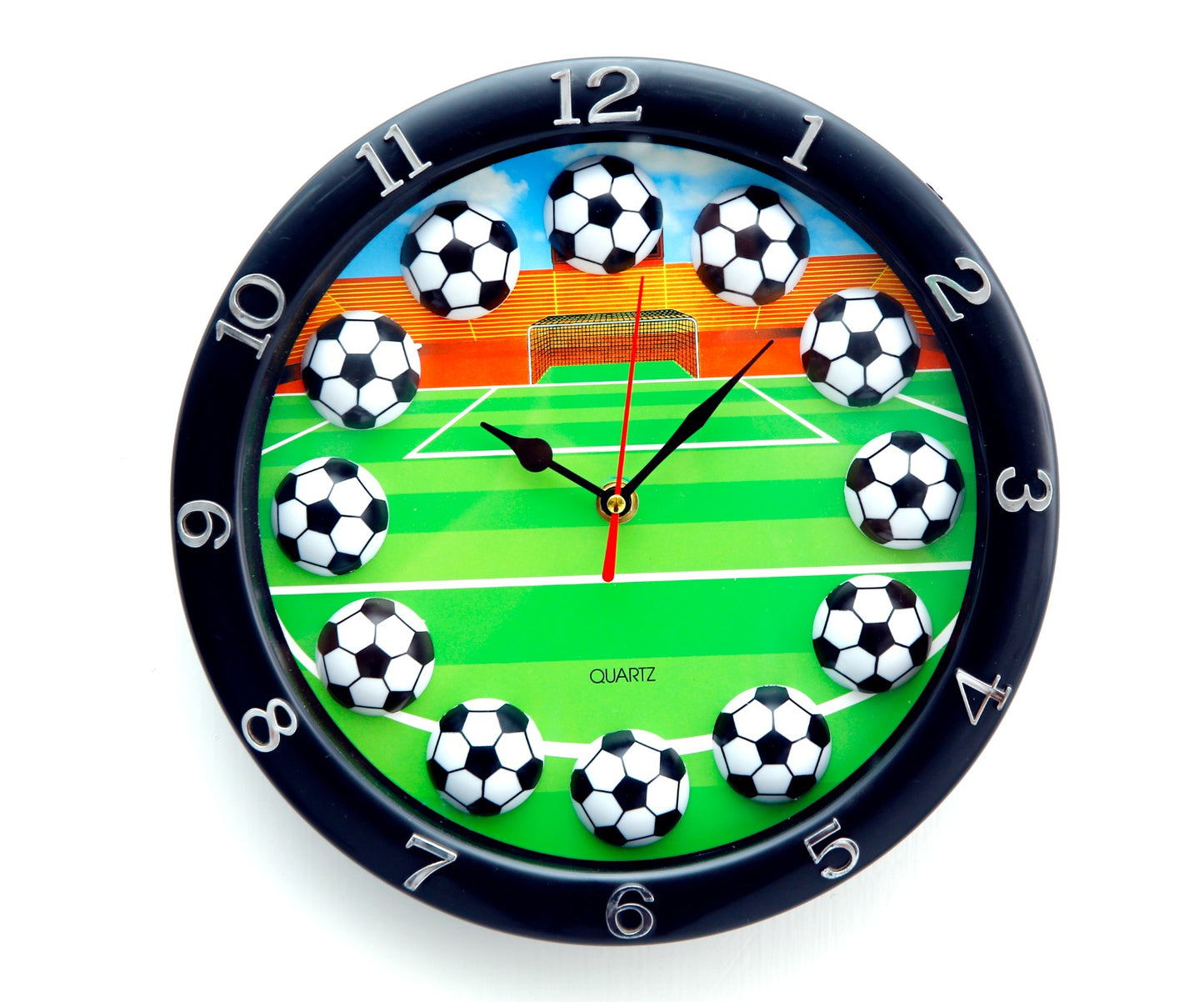 30CM Wall Clock-5673FootBall(SA2405-182) Clock Apricot   