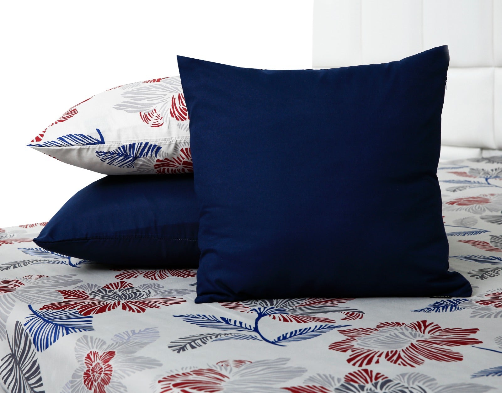 5 PCs Single Comforter Set-White Comforters Apricot